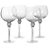 Flavie Set of 4 Silver Diamante Bubble Gin Glasses