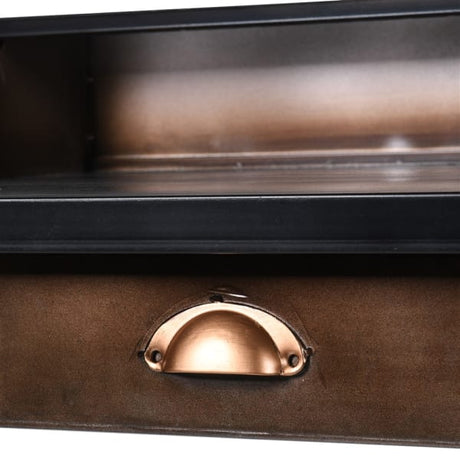 Solene Black 2 Drawer Metal Desk