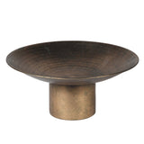 Ursule Antique Gold Round Metal Bowl