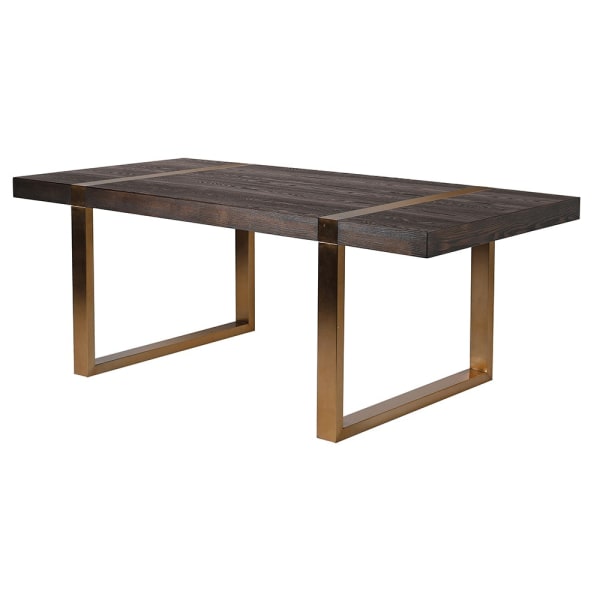 Genevieve Contemporary Gold Dining Table