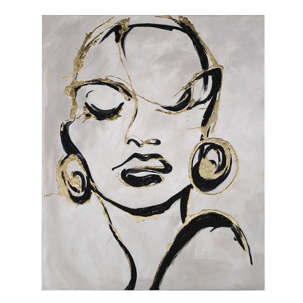 Oceane with Gold Earrings Picture