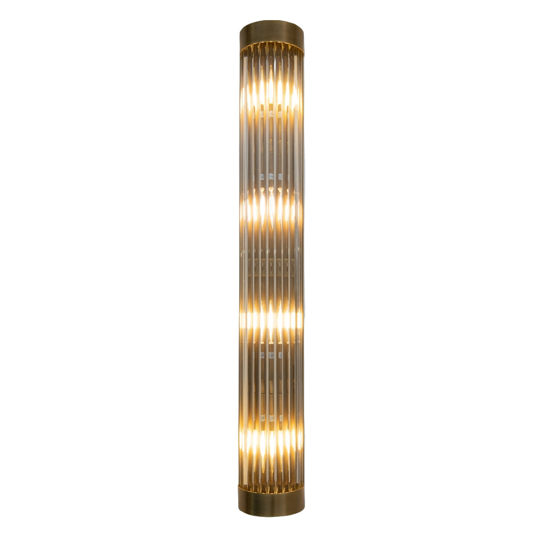 Lucienne Antique Brass Long Wall Lamp