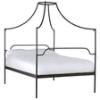 Wanda Black Italianate Campaign Canopy King-size Bed